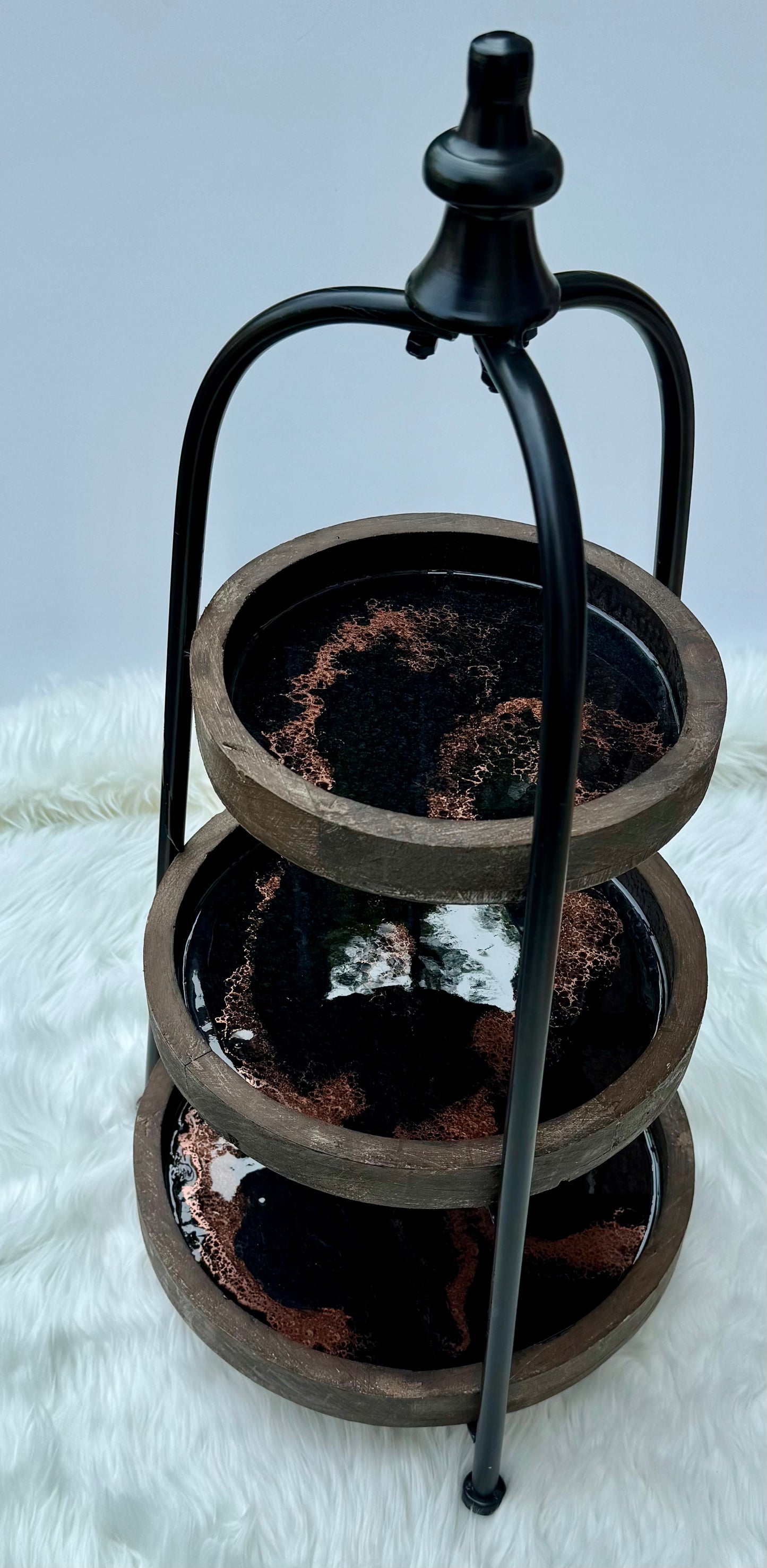 Elegant Tiered Trays for Stylish Food Displays