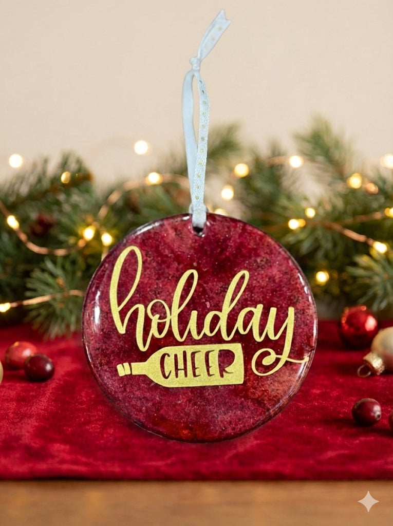 Custom Resin Christmas Ornament – Handcrafted, Personalized Holiday Keepsake