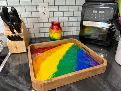 Multi-Use Epoxy Resin Tray – Makeup, Accessories & More