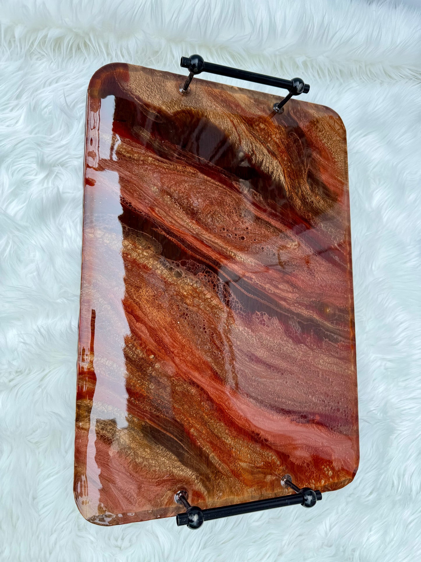 Multi-Use Epoxy Resin Tray – Makeup, Accessories & More