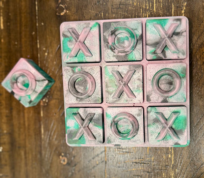 Custom Resin Tic Tac Toe Board – Playful, Unique, and Handmade