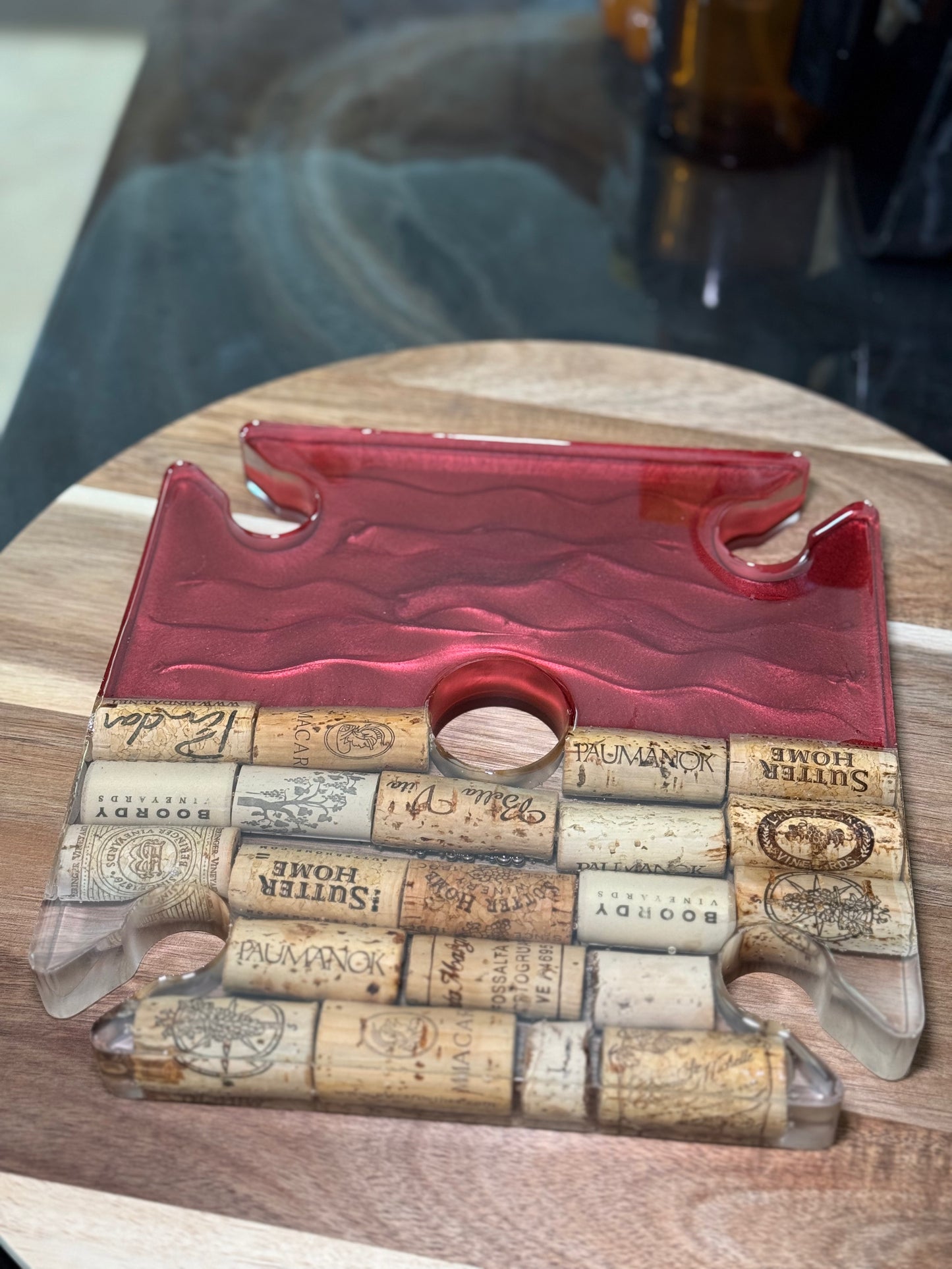 Elegant Resin Wine Caddy – Perfect for Gifting & Entertaining